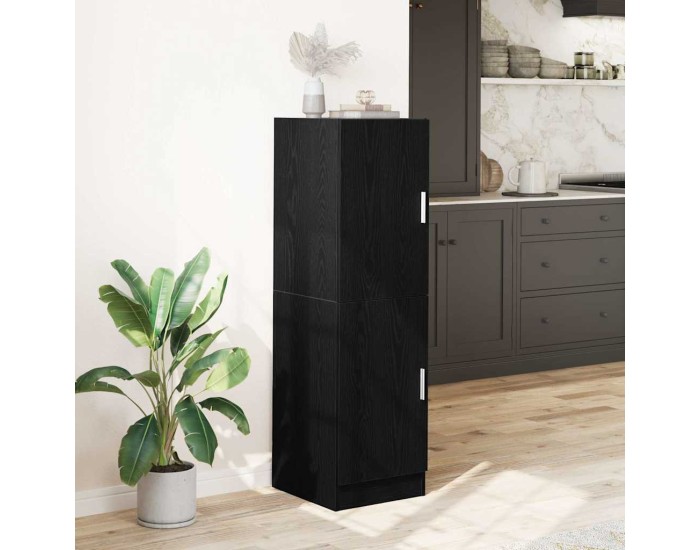 Sonata Dulap de bucătărie, negru, 38x41,5x131,5 cm, lemn prelucrat