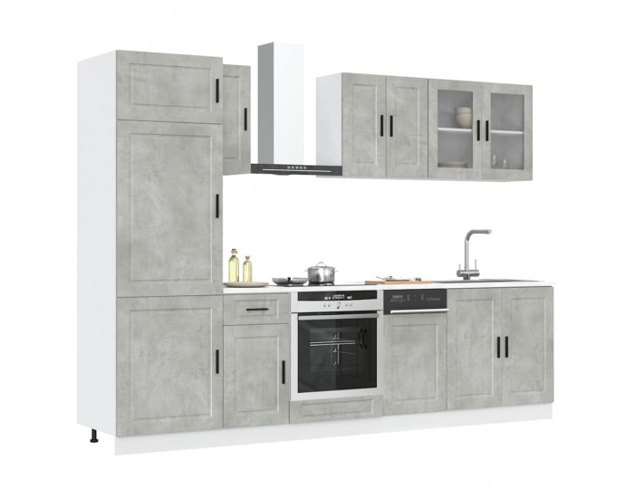 Sonata H Комплект кухненски шкафове от 8 части Kalmar, инженерно дърво