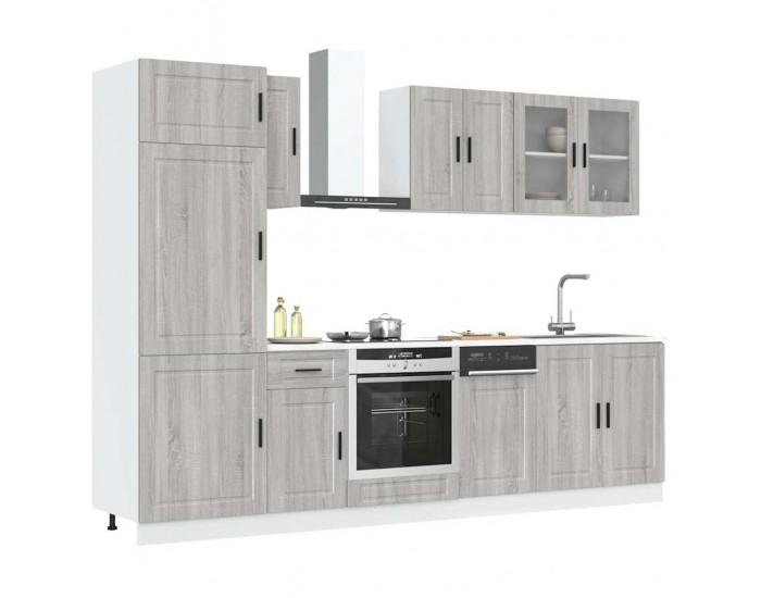 Sonata H Комплект кухненски шкафове от 8 части Kalmar, инженерно дърво