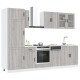 Sonata Set de dulapuri de bucătărie 8 piese „Kalmar” lemn Sonoma gri