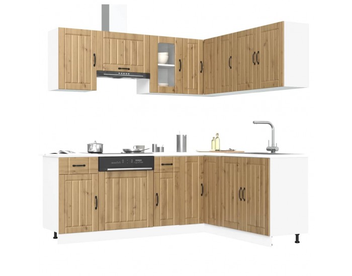 Sonata H Комплект кухненски шкафове от 11 части Kalmar, инженерно дърво