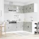 Sonata Set dulapuri de bucătărie 11 piese „Porto” gri beton Lemn