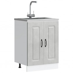 Sonata H Шкаф за мивка, Kalmar, бетонно сив 60x46x81,5см инженерно дърво - Module Sonata