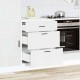 Sonata H Кухненски шкаф Porto Бяла инженерна дървесина