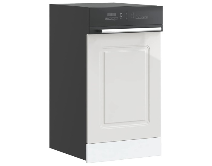 Sonata Panou pentru mașină de spălat vase alb lucios 45x1,5x57 cm lemn prelucrat