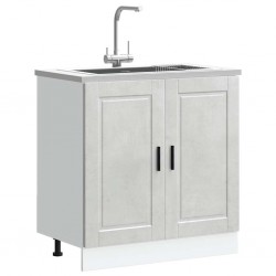 Sonata H Шкаф за мивка, Porto, бетонно сив 80x46x81,5см, инженерно дърво - Module Sonata