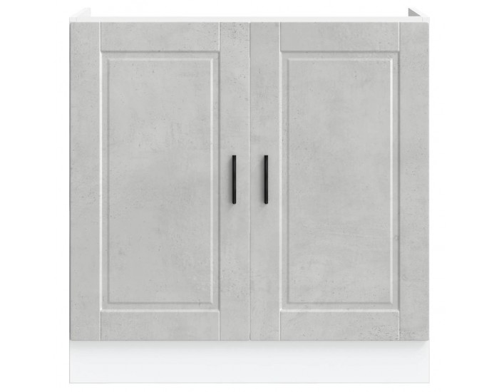 Sonata H Шкаф за мивка, Porto, бетонно сив 80x46x81,5см, инженерно дърво