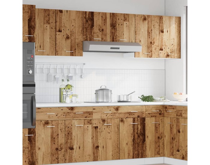 Sonata Dulapuri suspendate “Lyon” 2 buc. lemn vechi 50x31x60cm