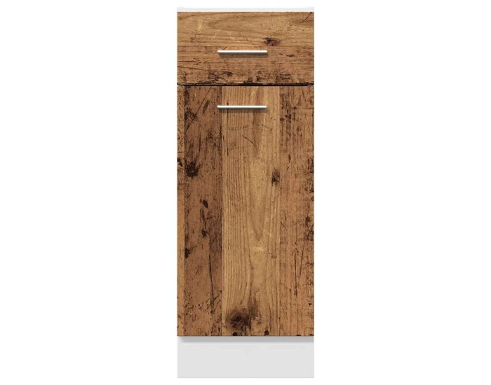 Sonata Dulap inferior cu sertar “Lyon” lemn vechi 30x46x81,5cm