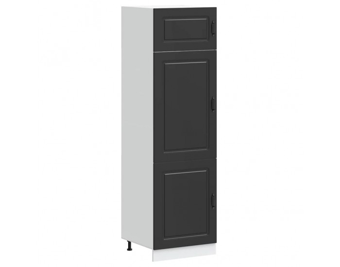 Sonata H Кухненски шкаф, Kalmar, черен, инженерно дърво