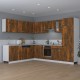 Sonata H Висящ шкаф Lyon опушен дъб 80x31x60 см, инженерно дърво