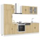 Sonata H Комплект кухненски шкафове с 8 части Lucca, дъб сонома, инженерно дърво