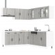 Sonata H Комплект кухненски шкафове от 11 части Kalmar, инженерно дърво