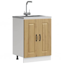 Sonata H Шкаф за мивка, Kalmar, дъб артизан 60x46x81,5см инженерно дърво - Module Sonata
