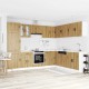Sonata H Комплект кухненски шкафове от 14 части Porto, инженерно дърво