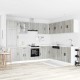 Sonata H Комплект кухненски шкафове от 14 части Porto, инженерно дърво