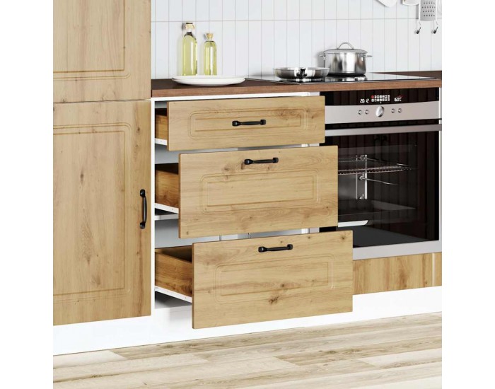 Sonata H Кухненски шкаф, Kalmar, дъб артизан, инженерно дърво
