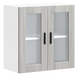 Sonata H Кухненски стенен шкаф със стъклена врата Porto сив сонома - Module Sonata