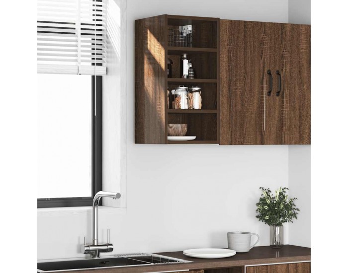 Sonata H Висящ шкаф Рига кафяв дъб 30x29,5x60 см, инженерно дърво