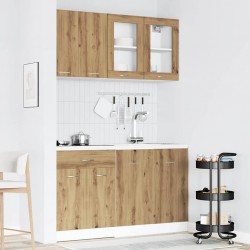 Sonata H Комплект кухненски шкафове от 4 части Lyon от дъб Artisan, инженерна дървесина - Bucătării modulare