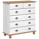 Sonata H Шкаф с чекмеджета с чекмедже ASKIM Бяло 91 x 40 x 95.5 см