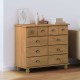 Sonata Comodă cu sertar ASKIM Maro 91 x 40 x 79 cm Lemn de pin masiv