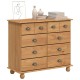 Sonata Comodă cu sertar ASKIM Maro 91 x 40 x 79 cm Lemn de pin masiv