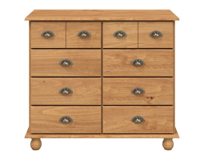 Sonata Comodă cu sertar ASKIM Maro 91 x 40 x 79 cm Lemn de pin masiv