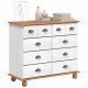 Sonata H Шкаф с чекмеджета с чекмедже ASKIM Бяло 91 x 40 x 79 см