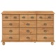 Sonata Comodă ASKIM Maro 79 x 40 x 133,5 cm Lemn de pin masiv