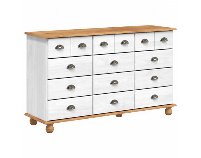 Sonata H Шкаф с чекмеджета с чекмедже ASKIM Бяло 79 x 40 x 133.5 см
