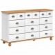 Sonata H Шкаф с чекмеджета с чекмедже ASKIM Бяло 79 x 40 x 133.5 см