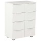 Sonata Dulap, alb extralucios, 60x35x80 cm, lemn prelucrat