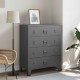 Sonata H Индустриален шкаф с чекмеджета, антрацит, 78x40x93 см, метал