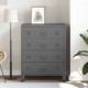 Sonata Dulap cu sertare industrial, antracit, 78x40x93 cm, metal