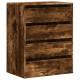 Sonata Dulap colț cu sertare stejar fumuriu 60x41x76 cm lemn prelucrat