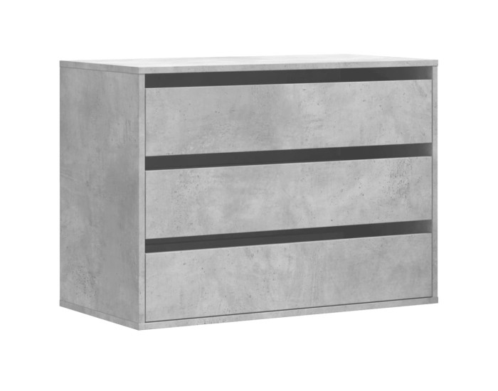 Sonata Dulap colț cu sertare gri beton 80x41x58 cm lemn prelucrat