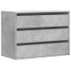 Sonata Dulap colț cu sertare gri beton 80x41x58 cm lemn prelucrat