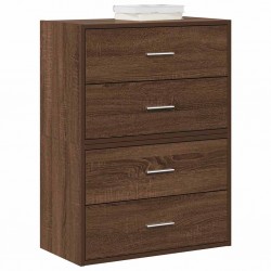 Sonata H Шкафове с 2 чекмеджета 2бр кафяв дъб 60x31x40см инженерно дърво - Comode