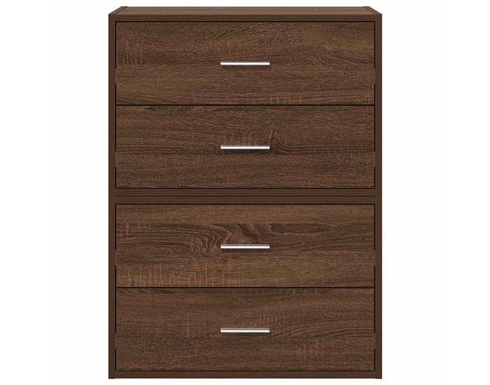 Sonata H Шкафове с 2 чекмеджета 2бр кафяв дъб 60x31x40см инженерно дърво