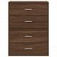 Sonata H Шкафове с 2 чекмеджета 2бр кафяв дъб 60x31x40см инженерно дърво