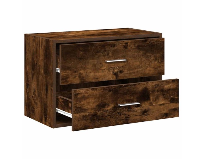 Sonata Dulap cu 2 sertare stejar afumat 60x31x40 cm Lemn prelucrat