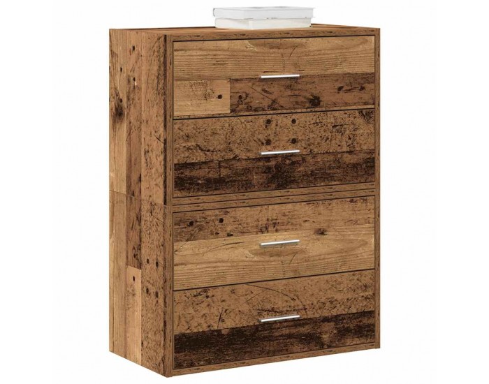 Sonata H Шкафове с 2 чекмеджета 2 бр 60x31x40 см инженерно дърво