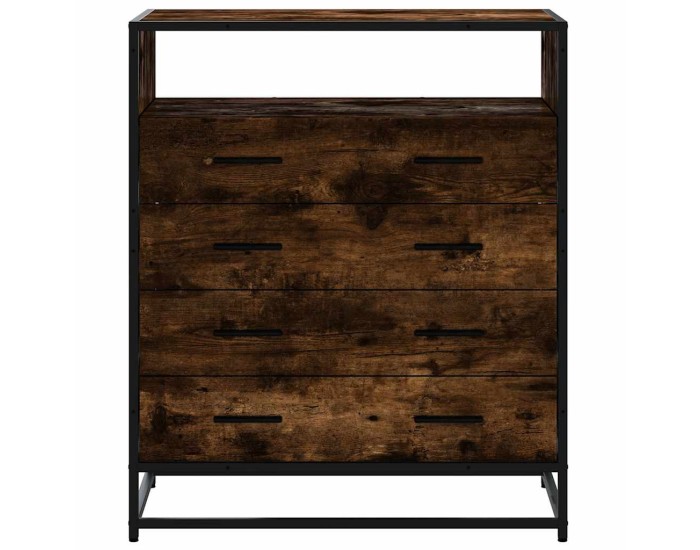 Sonata Dulap cu sertar, stejar fumuriu, 70x41x83,5 cm, lemn prelucrat