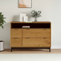 Sonata H Шкаф с чекмеджета FLAM, 110x40x80 см, борово дърво масив - Comode