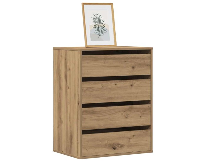 Sonata Dulap colț sertare stejar artizanal 60x41x76 cm lemn prelucrat