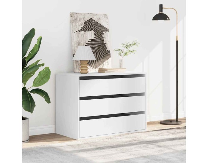 Sonata Dulap colț cu sertare alb 80x41x58 cm lemn prelucrat