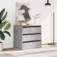 Sonata Dulap colț cu sertare gri beton 60x41x58 cm lemn prelucrat