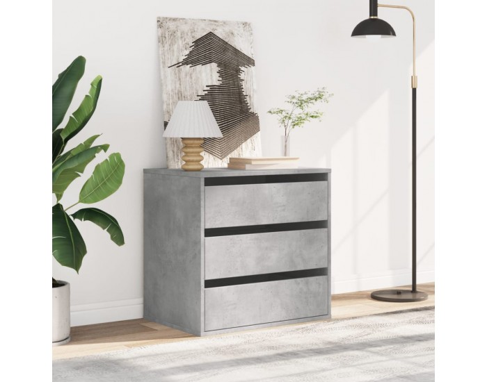 Sonata H Ъглов скрин с чекмеджета бетонно сив 60x41x58см инженерно дърво