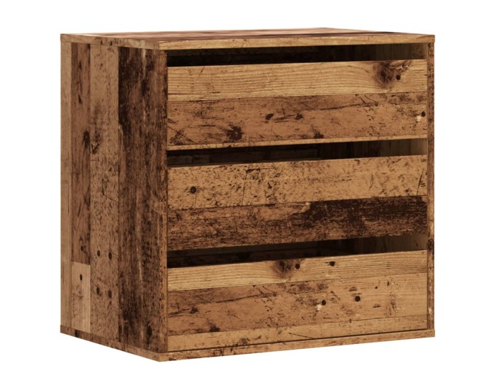 Sonata Dulap colț cu sertare lemn vechi 60x41x58 cm lemn prelucrat